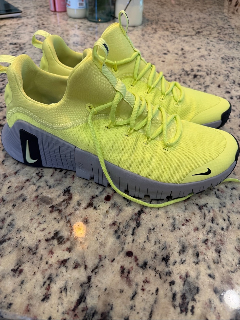 Nike Volt Yellow and Gray Training Sneakers